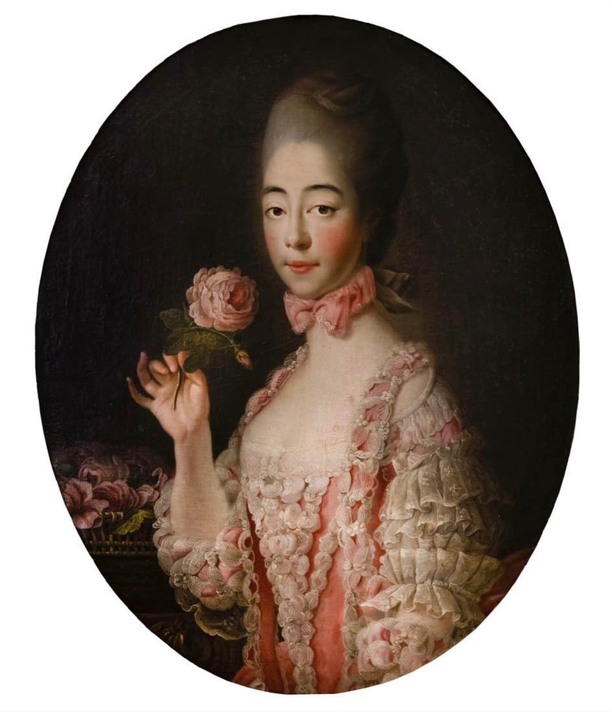 Marie Josephine Antique oval frame