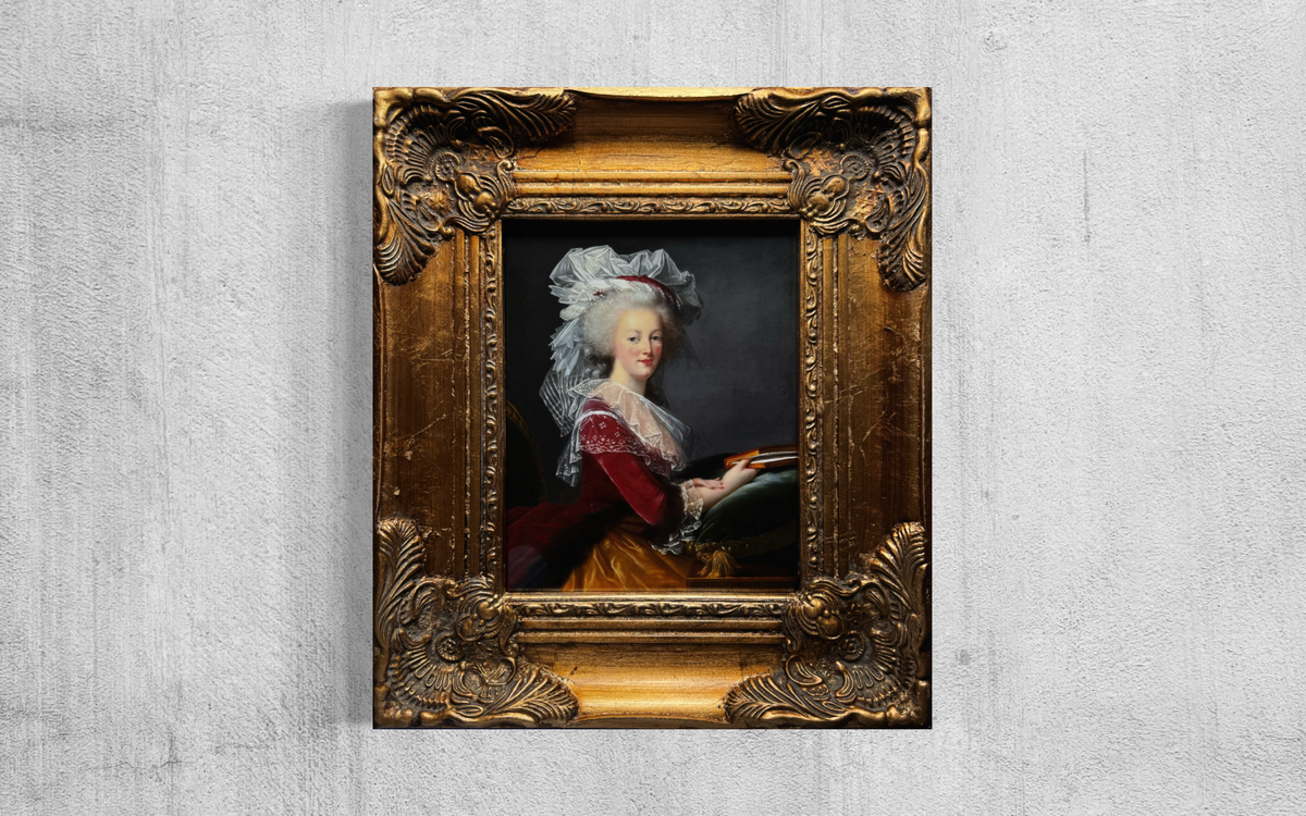 Marie Antoinette Portrait — Framed Giclee Print on Satin Archival Paper