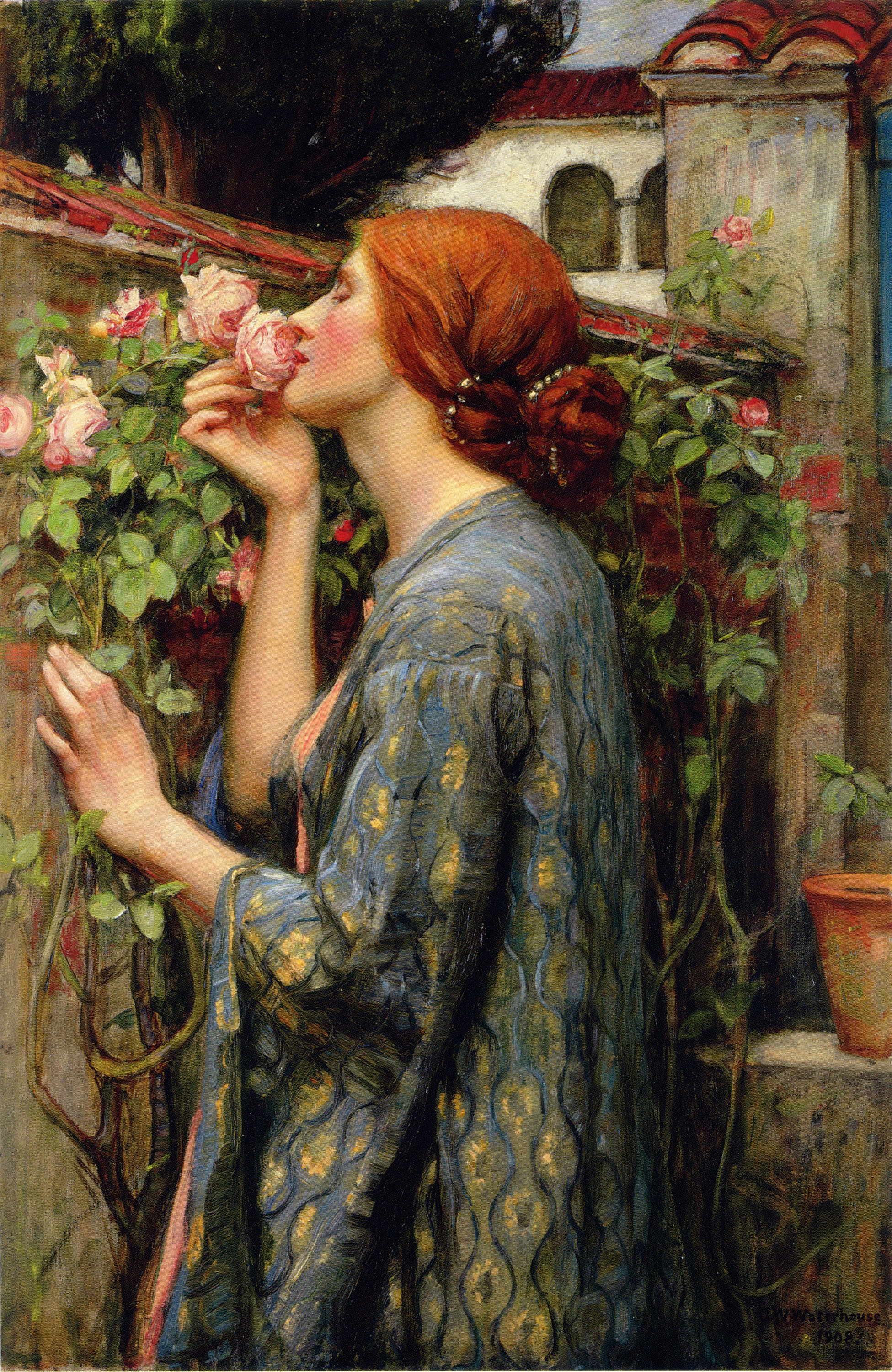 Framed Soul of the Rose Vintage Giclee Art