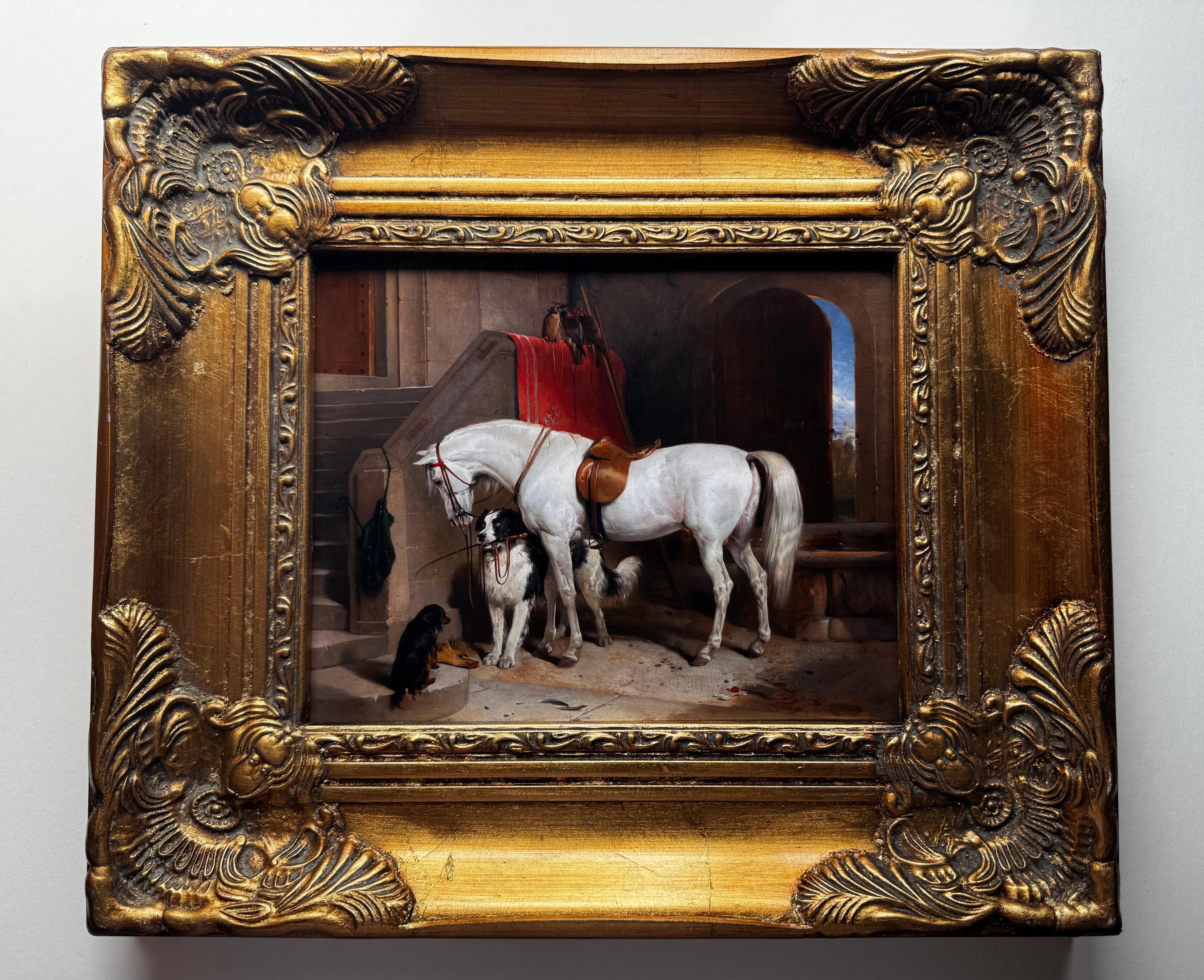 Framed Equestrian Vintage Giclee