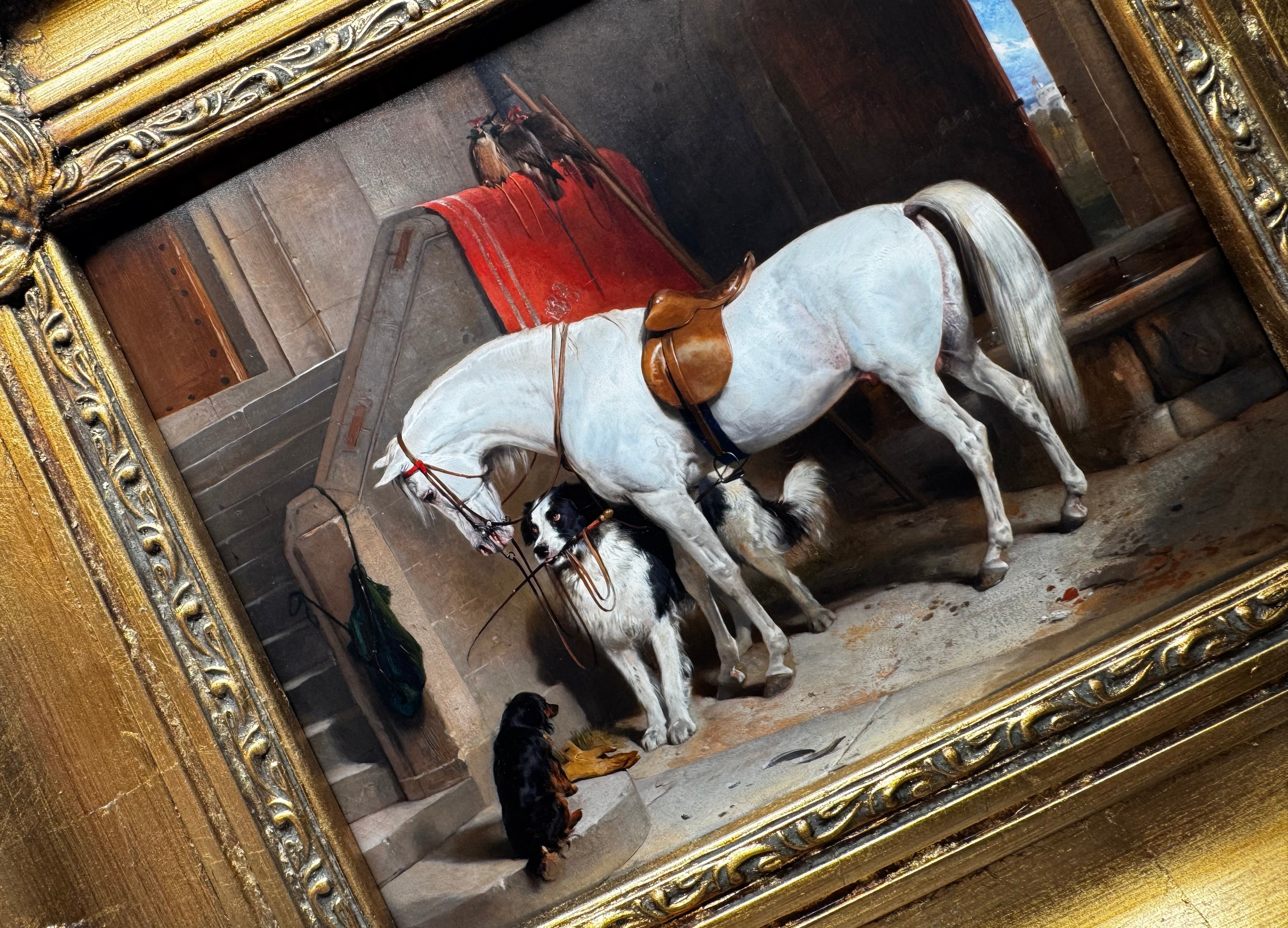 Framed Equestrian Vintage Giclee