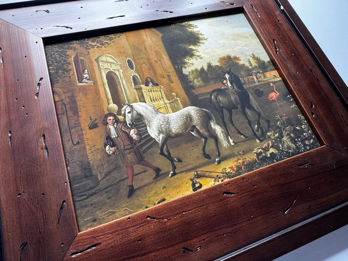 Grooms with horses Equestrian Art