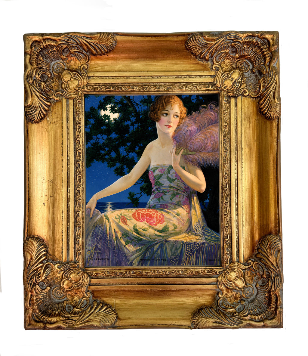 Deco Art in Gold Ornate Frame