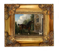 Vintage Equestrian/Horse with a Terrier